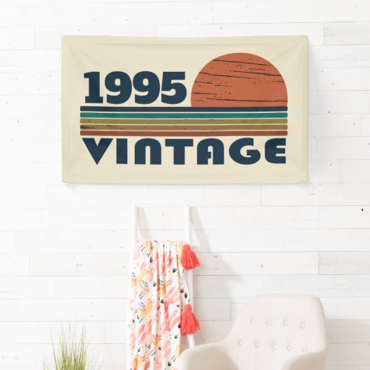 3パーソナライズされたヴィンテージ30歳の誕生日パーティー 横断幕 (インサイチュ)