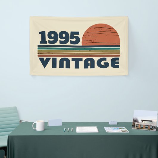 3パーソナライズされたヴィンテージ30歳の誕生日パーティー 横断幕 (トレードショー)