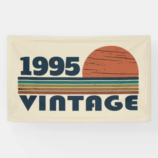 3パーソナライズされたヴィンテージ30歳の誕生日パーティー 横断幕 (横)