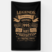 3パーソナライズされたヴィンテージ30歳の誕生日パーティー 横断幕 (縦)