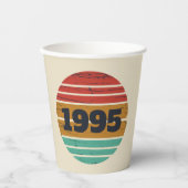 3パーソナライズされたヴィンテージ30歳の誕生日パーティー 紙コップ (正面)