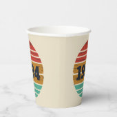 3パーソナライズされたヴィンテージ30歳の誕生日パーティー 紙コップ (右)