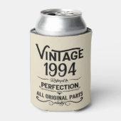 3パーソナライズされたヴィンテージ30歳の誕生日パーティー 缶クーラー (缶正面)