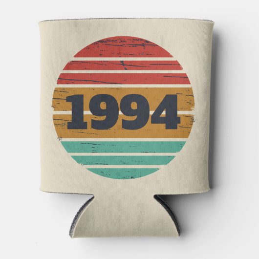 3パーソナライズされたヴィンテージ30歳の誕生日パーティー 缶クーラー (正面)