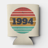 3パーソナライズされたヴィンテージ30歳の誕生日パーティー 缶クーラー (裏面)