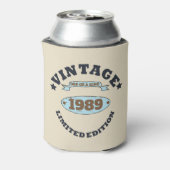 3パーソナライズされたヴィンテージ30歳の誕生日パーティー 缶クーラー (缶裏面)