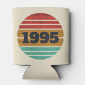 3パーソナライズされたヴィンテージ30歳の誕生日パーティー 缶クーラー (裏面)