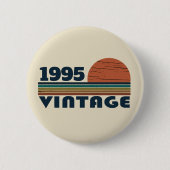 3パーソナライズされたヴィンテージ30歳の誕生日パーティー 缶バッジ (正面)