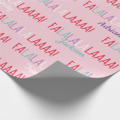 3パーソナライズされた名の折り返し紙 ラッピングペーパー (角)