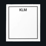 3パーソナライズされた文字モノグラムメモ帳 ノートパッド<br><div class="desc">3パーソナライズされた文字モノグラムメモ帳</div>