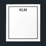 3パーソナライズされた文字モノグラムメモ帳 ノートパッド<br><div class="desc">3パーソナライズされた文字モノグラムメモ帳</div>