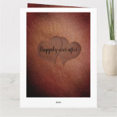 3パーソナライズされた日の記念カ結婚ードをお届けします カード (裏面)