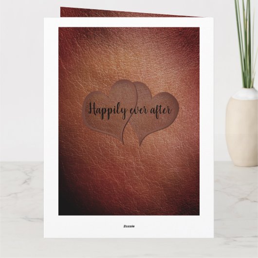 3パーソナライズされた日の記念カ結婚ードをお届けします カード (裏面)