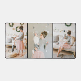 3パーソナライズされた枚のフォトデスクマット デスクマット