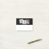 3パーソナライズされた枚の写真のスナップショットフカスタムレームの色 ポストイット (デスク上)