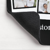 3パーソナライズされた枚の写真のスナップショットフカスタムレームの色 マウスパッド (コーナー)