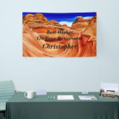 3パーソナライズされた行の文字The Wave Retierment 横断幕 (トレードショー)