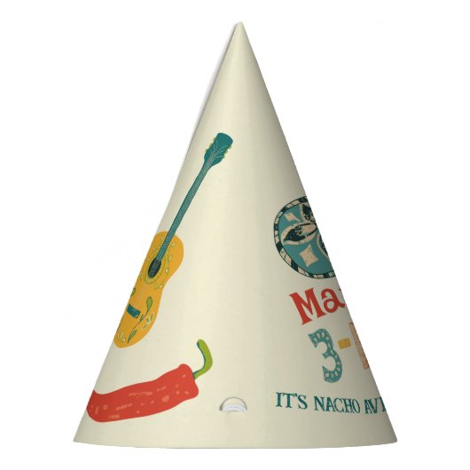 3パーソナライズされた – エスタボーイズのメキシコ誕生日パーティー パーティーハット (左)