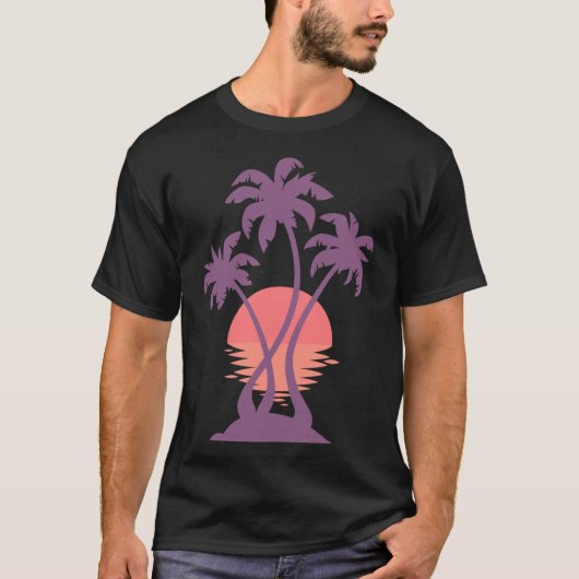 3パームサンセットフレンド Tシャツ (正面)