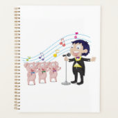3ピッグ合唱団で歌う少年 プランナー手帳 (正面)