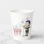 3ピッグ合唱団で歌う少年 紙コップ (正面)