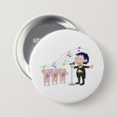 3ピッグ合唱団で歌う少年 缶バッジ (正面&裏面)