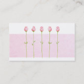 3ピンクのローズボッツプロファイルカード 名刺 (裏面)