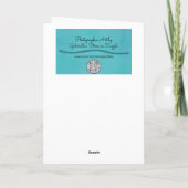 3ピンクカーネーション花アートノートカード カード (裏面)