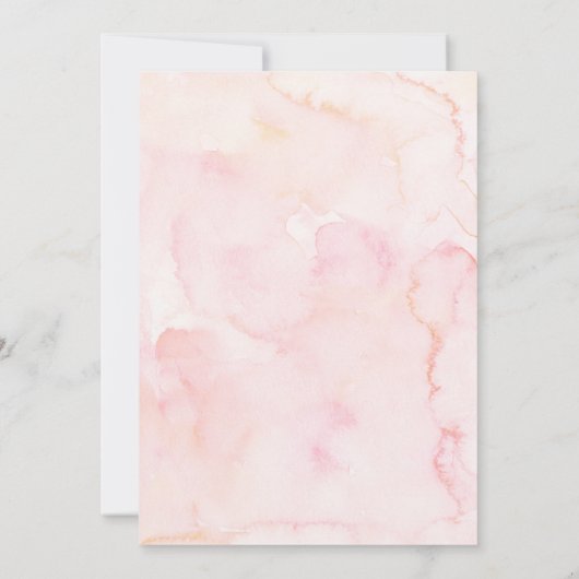 3ピンクティー用パーティー誕生日 招待状 (裏面)