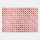 3ピンクフォーチュン日本の紙セット ラッピングペーパーシート (正面3)