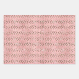 3ピンクフォーチュン日本の紙セット ラッピングペーパーシート