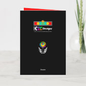 3フィボナッチはっきりした花ストライプ付きHSグラード カード (裏面)