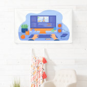 3フィート×5フィートのバナー 横断幕 (インサイチュ)