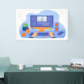 3フィート×5フィートのバナー 横断幕 (トレードショー)