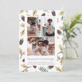 3フォトアコーンパターン季節のごあいさつ シーズンカード (スタンド正面)