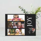 3フォトクリスマスカード – ベリーの喜び シーズンカード (スタンド正面)