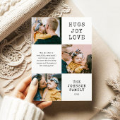 3フォトクリスマスホリデーカード シーズンカード