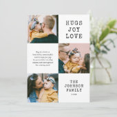 3フォトクリスマスホリデーカード シーズンカード (スタンド正面)