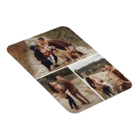 3フォトグパーソナライズされたリッドギャラリーコラージファミリー マグネット (右側)