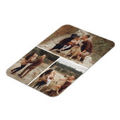 3フォトグパーソナライズされたリッドギャラリーコラージファミリー マグネット (左側)