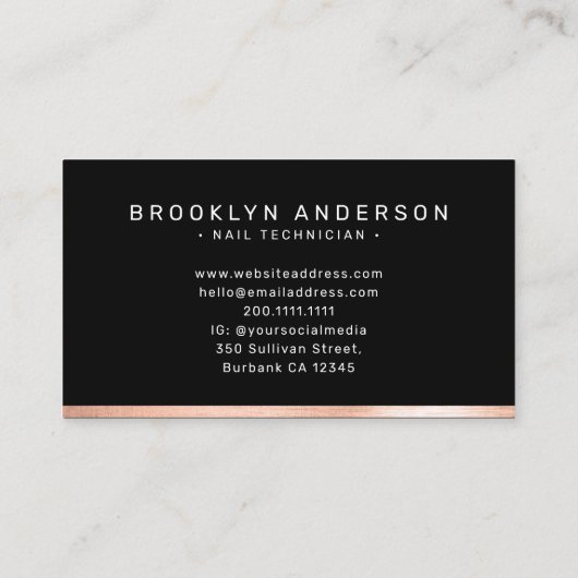 3フォトグラファーモダンバラ金箔事業 名刺 (裏面)