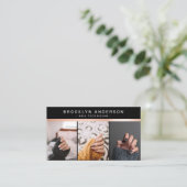 3フォトグラファーモダンバラ金箔事業 名刺