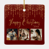 3フォトコラージガーランド素朴ライトセラミック セラミックオーナメント (裏面)