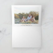 3フォトコラージファミリークリスマスカスタム シーズンカード (内部)