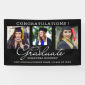 3フォトコラージュおめでとう2025年卒業 横断幕 (横)