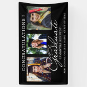 3フォトコラージュおめでとう2025年卒業 横断幕 (縦)