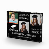 3フォトコラージュおめでとうGrad 2025黒 フォトブロック (右)