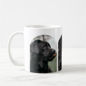 3フォトコラージュのテンプレート パーソナライズされた コーヒーマグカップ (左)