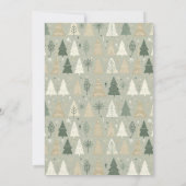 3フォトコラージュアーチグリーンメリークリスマス セーブザデート (裏面)