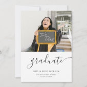 3フォトコラージュカジュアル予算卒業 案内状 (正面)